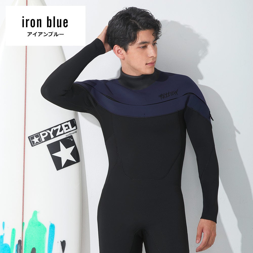 FELLOW メンズ ロングチェストジップ フルスーツ 3mm M～XXL 全2色