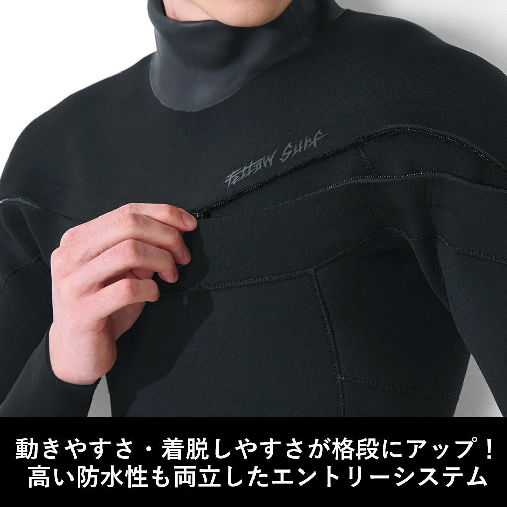 FELLOW メンズ ロングチェストジップ フルスーツ 3mm M～XXL 全2色