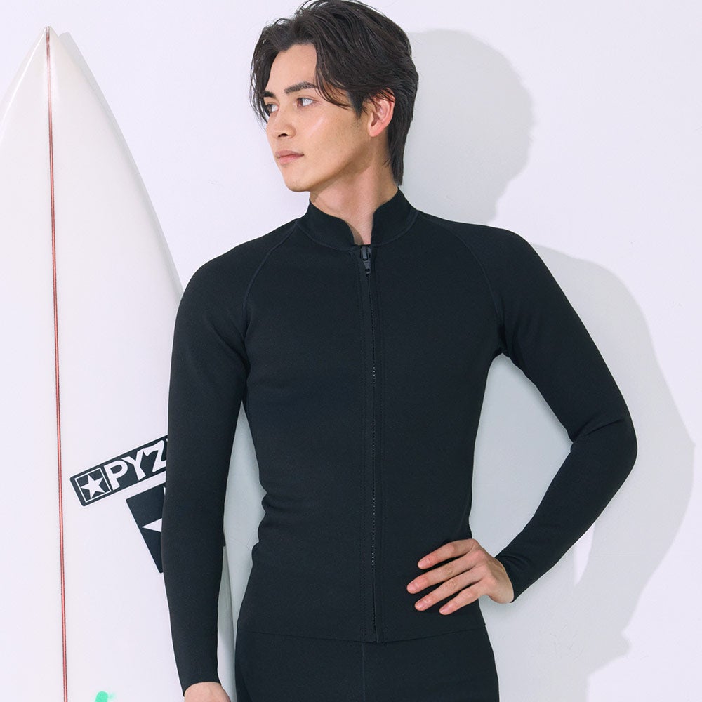 GRID SURF メンズ タッパー フロントジップ 1.5mm M～XXL 全1色