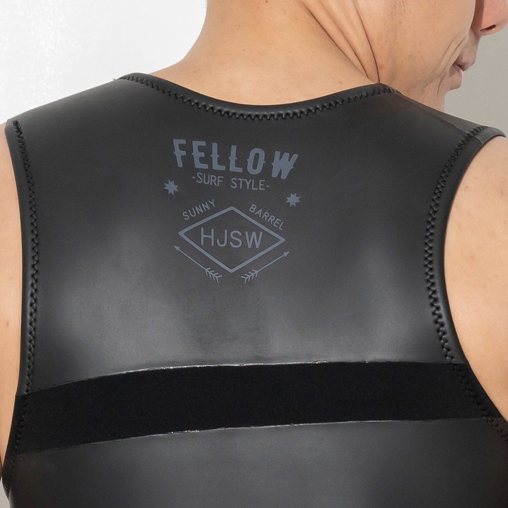 FELLOW メンズ スキン ショートジョン ノンジップ 2mm M～XXL 全1色
