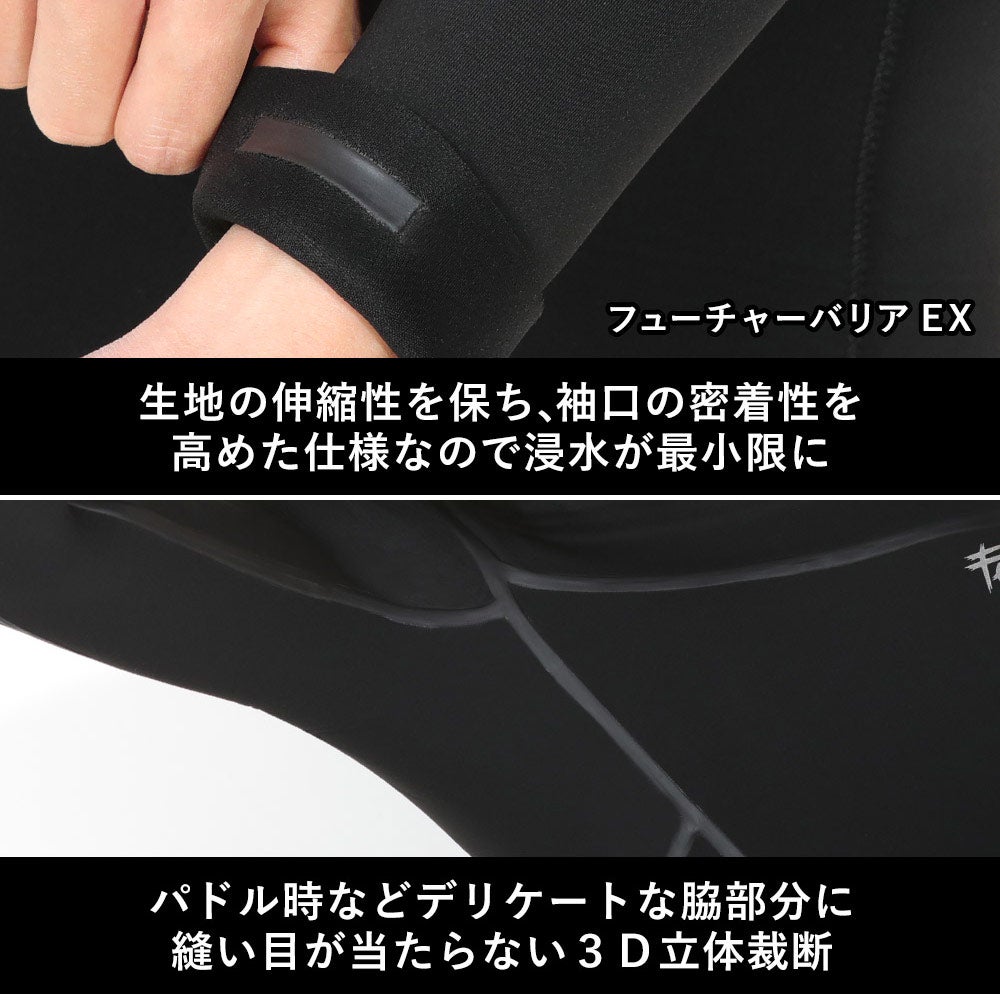 FELLOW メンズ フルスーツ ワンショルダーチェストジップ 3mm M～XXL