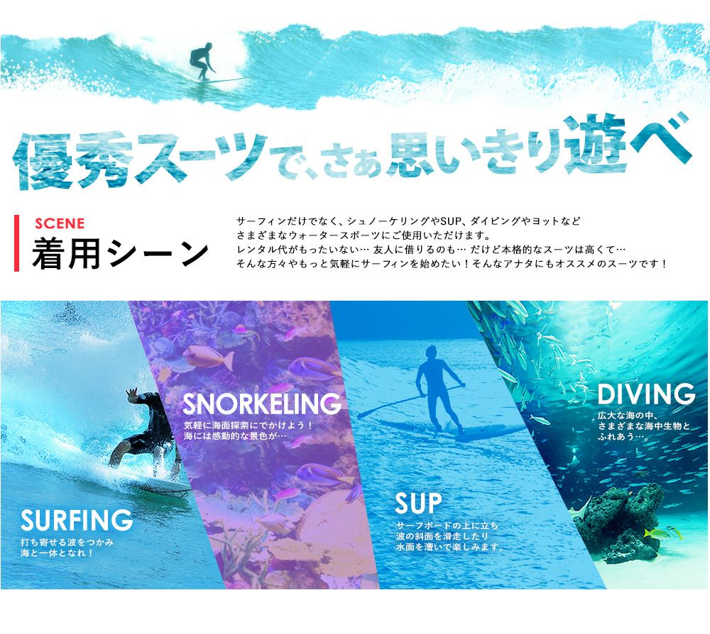 RSS SURF メンズ スキン ロングジョン バックジップ 2.5mm M～XXL 全1