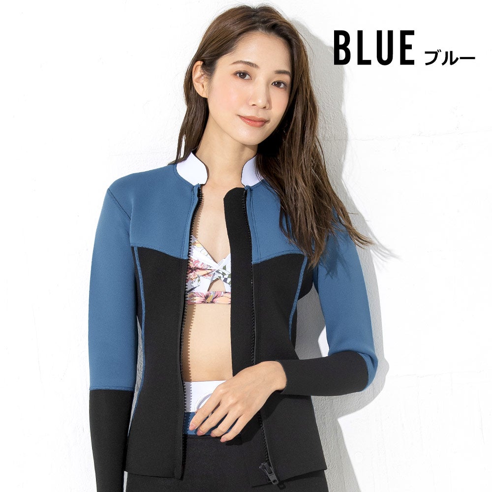 Ko'a レディース タッパー フロントジップ 2mm S～LL 全4色 | FELLOW