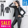 FELLOW レディース スキン ロングジョン＆タッパーセット 2.5mm S～LL 全1セット