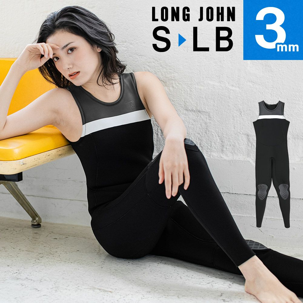 FELLOW レディース スキン ロングジョン バックジップ 3mm Ｍサイズ FELLOW ウェットスーツ ロングジョン バックジップ 3mm レディース