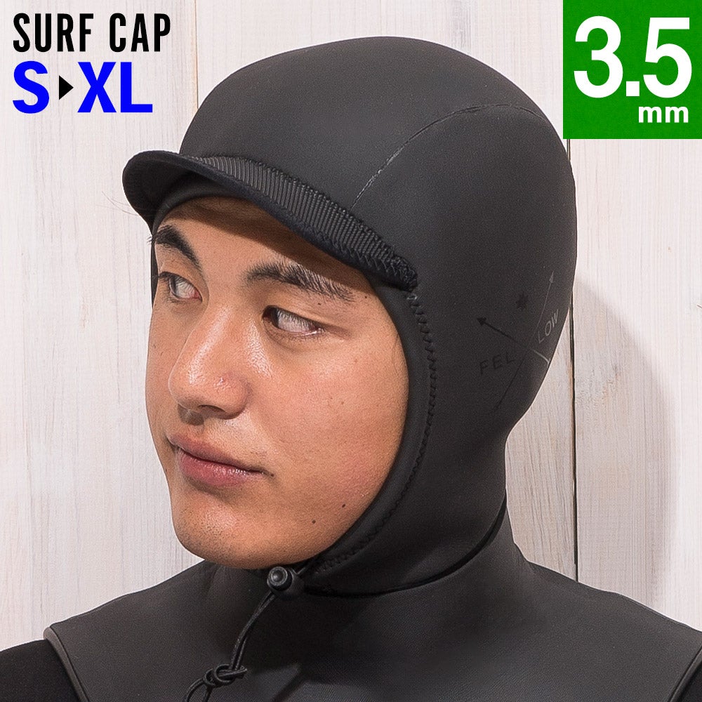 FELLOW ウィンターサーフキャップ あご紐タイプ 3mm S～XL メンズ