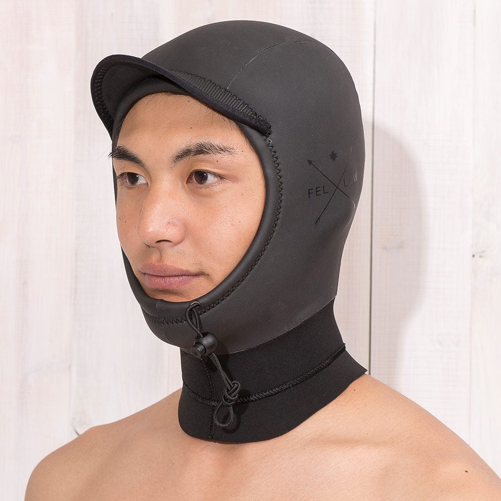 FELLOW ウィンターサーフキャップ あご紐タイプ 3mm S～XL メンズ