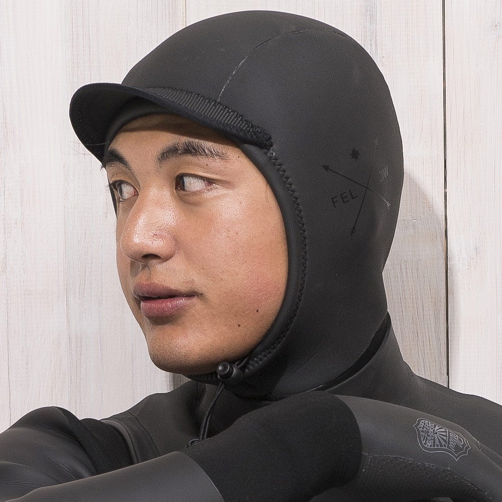 FELLOW ウィンターサーフキャップ あご紐タイプ 3mm S～XL メンズ