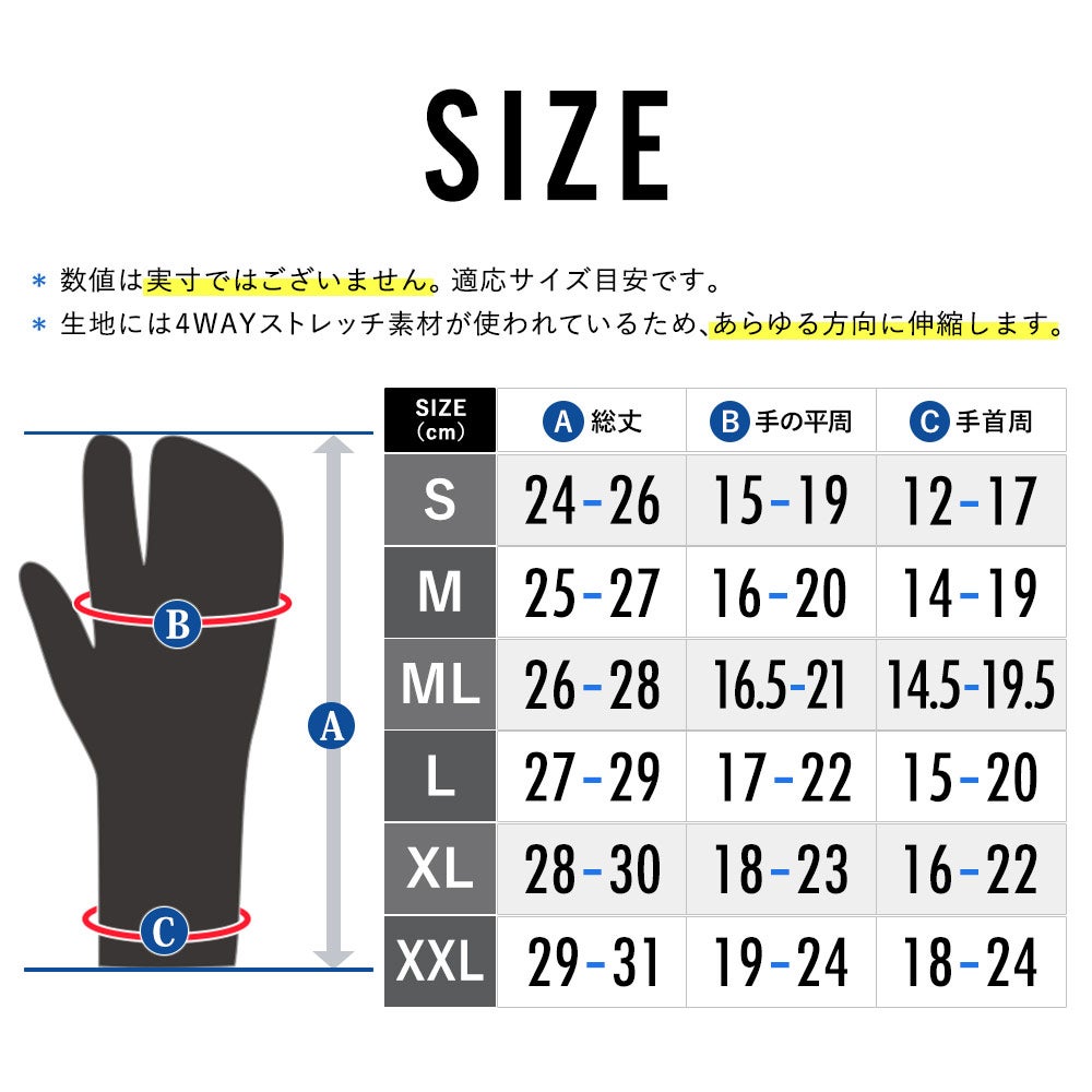 FELLOW サーフミトングローブ 5mm S～XXL メンズ レディース キッズ 全