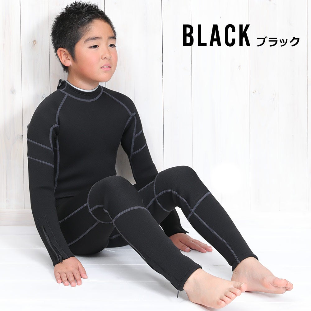 Ko'a キッズ フルスーツ バックジップ 3mm 120～160 全3色 | FELLOW
