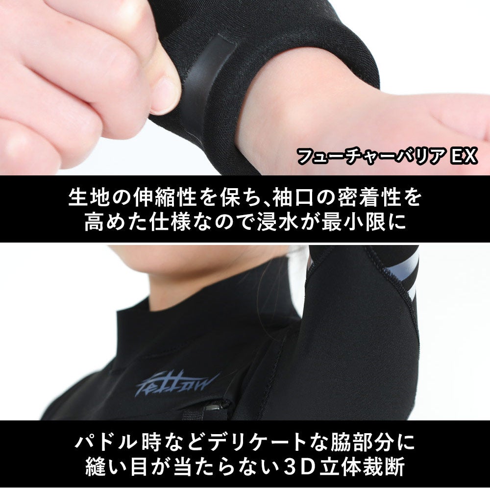 FELLOW キッズ ロングジョン＆タッパーセット 3mm 110～160 全1色