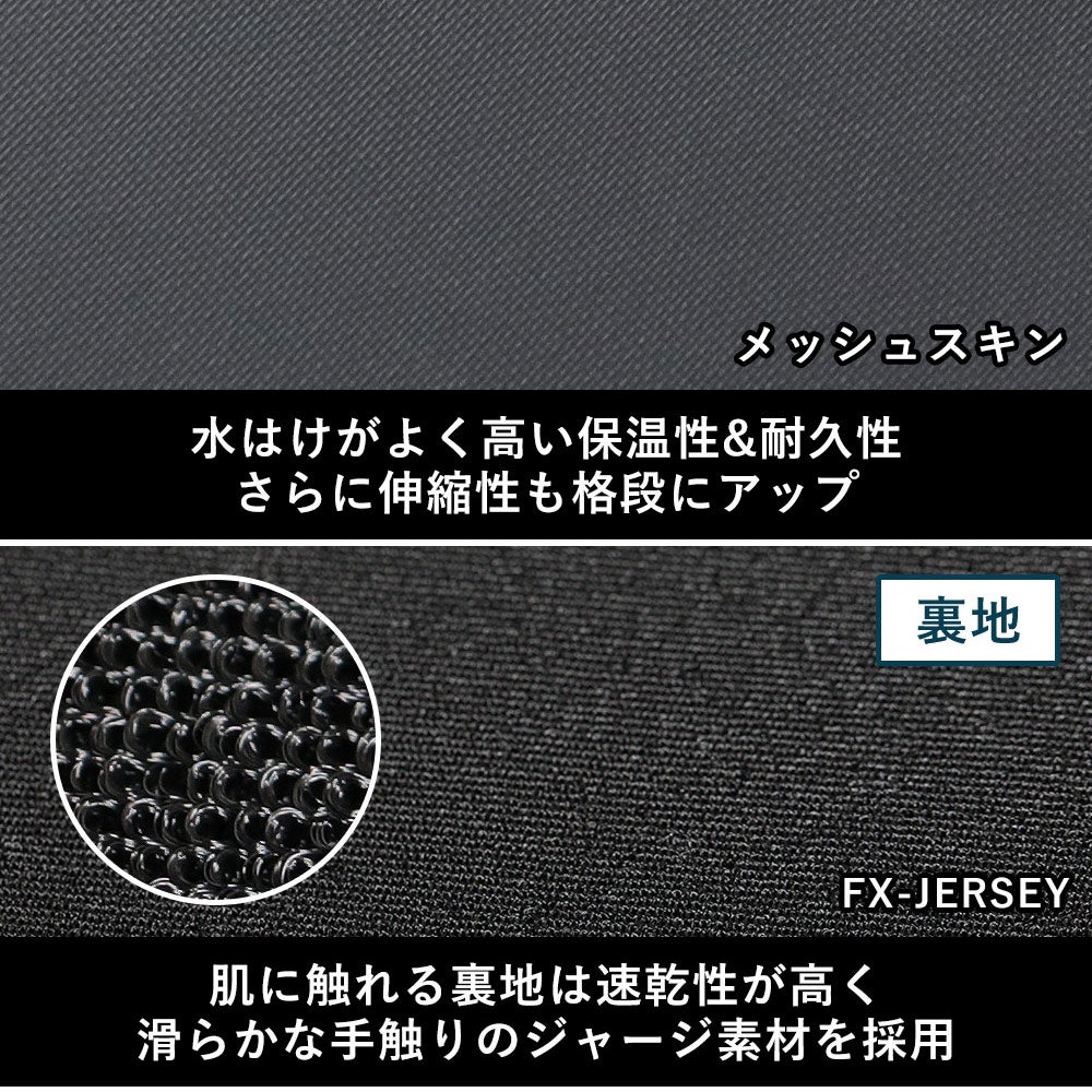 FELLOW キッズ ロングジョン＆タッパーセット 3mm 110～160 全1色