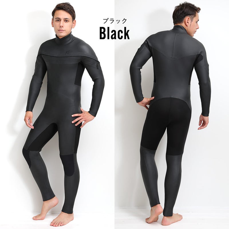 RSS SURF メンズ セミドライ ロングチェストジップ 5x3mm M～XXL 全1色 