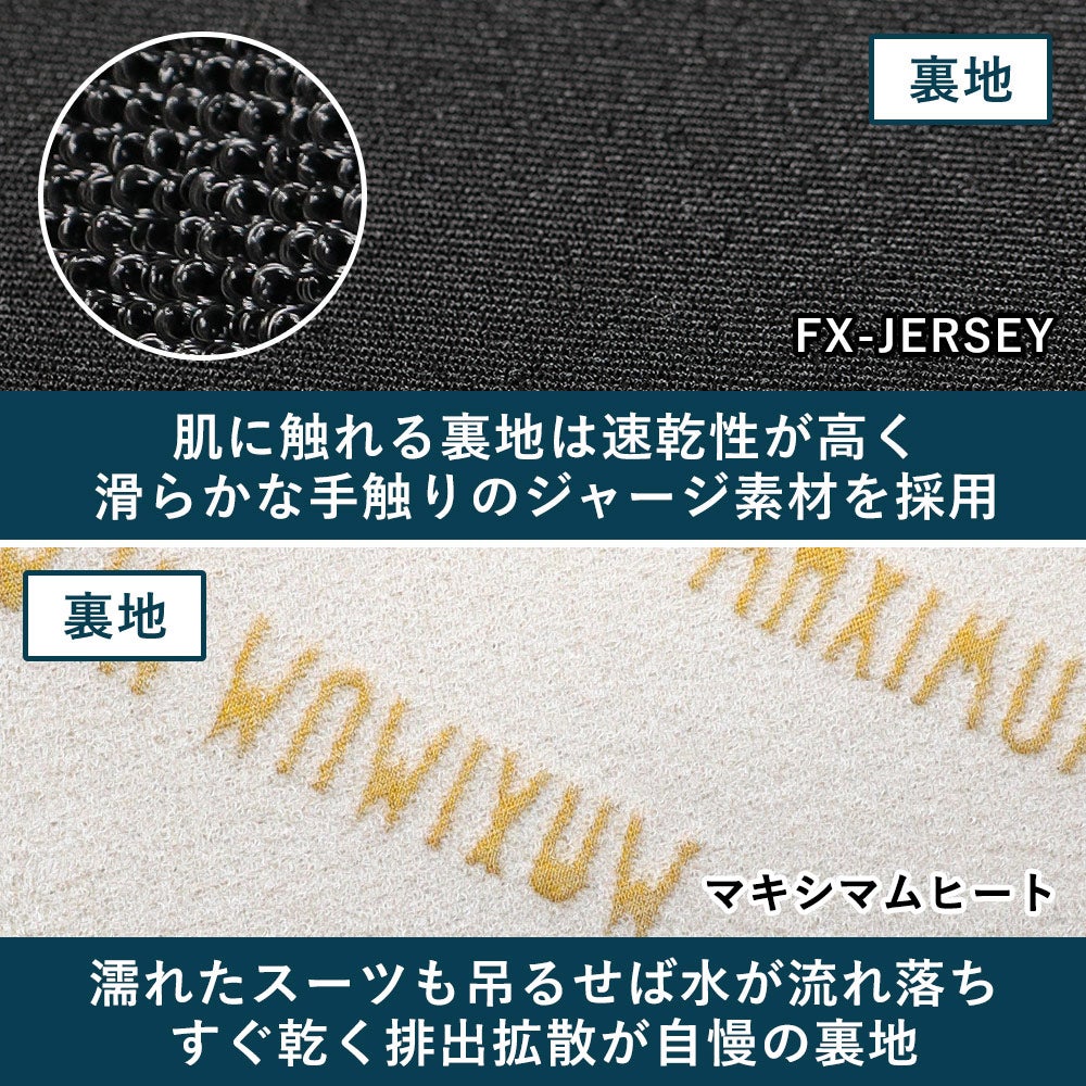 FELLOW レディース セミドライ バックジップ 5x3mm S～LB 全1色