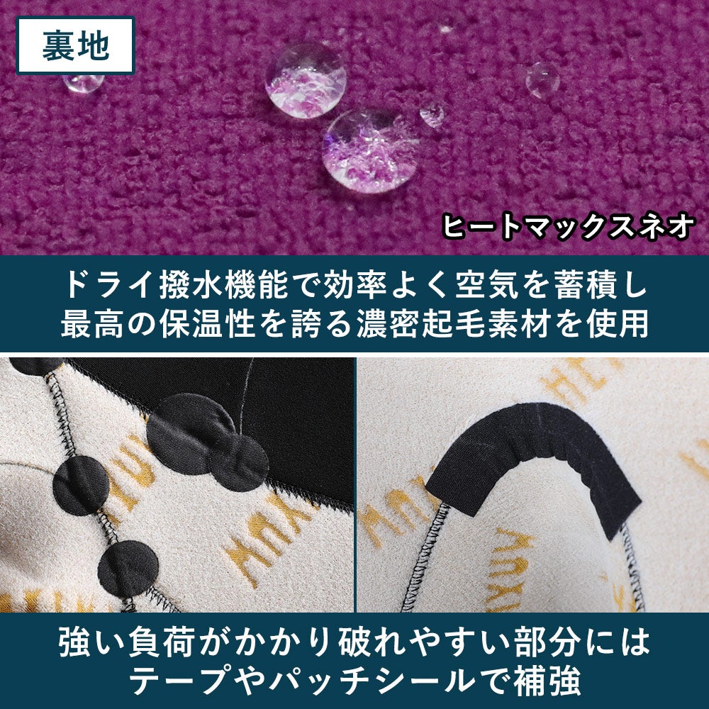 3/3セミドライ裏起毛　バックジップ　レディースLBサイズ FELLOW レディース セミドライ バックジップ 5x3mm S～LB 全1色