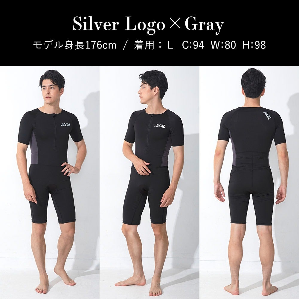 AXXL SUITS メンズ トライアスロン トライスーツ 半袖 S～XXL 全2色