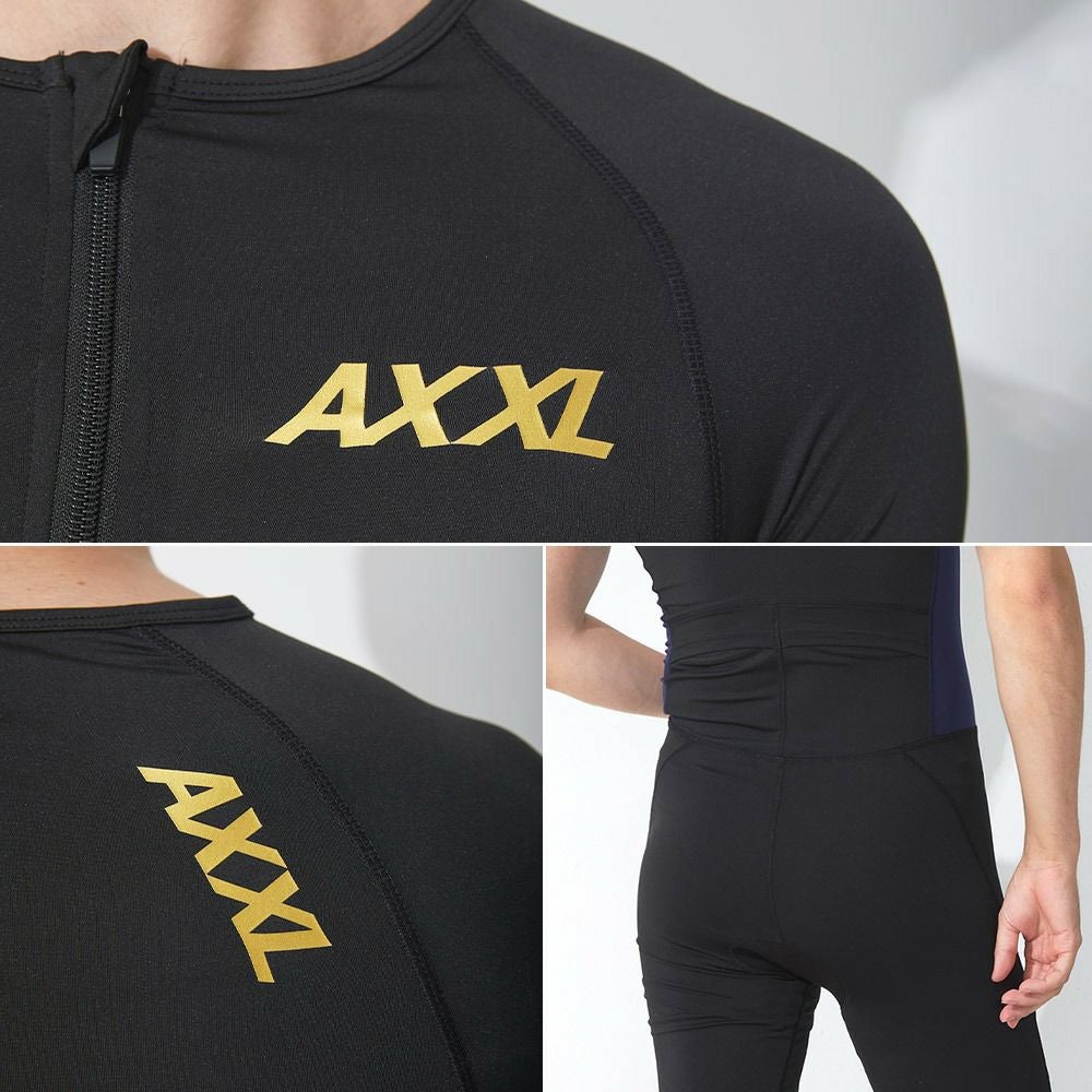 ドライスーツM AXXL SUITS メンズ トライアスロン トライスーツ 半袖 S～XXL 全2色