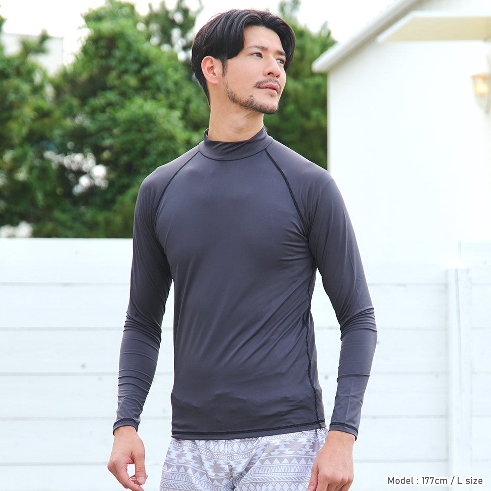 GRID SURF メンズ ラッシュガード 長袖 ロングTシャツ S～3XL 全15色